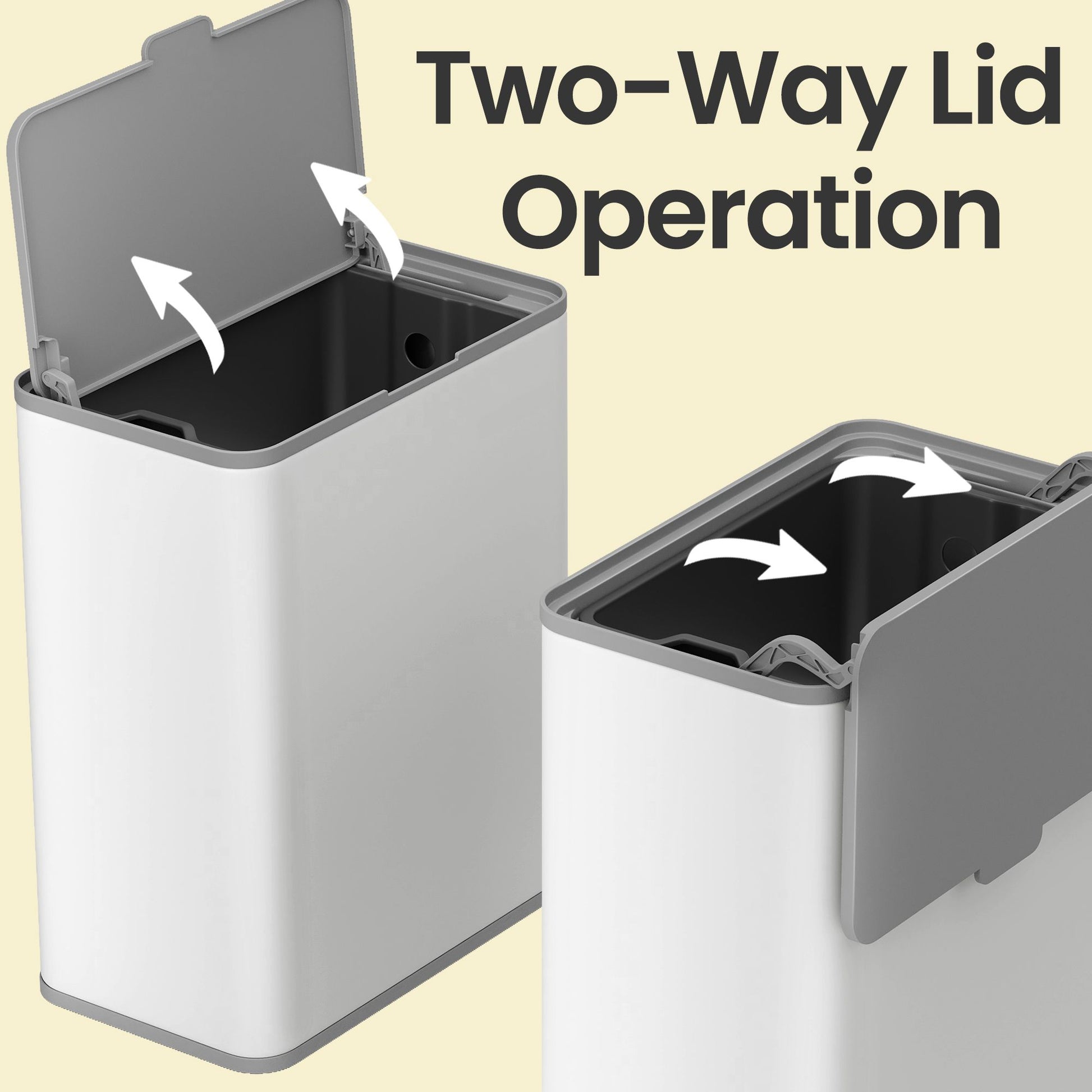 2.1-Gallon, 8 L Hanging Kitchen Trash Can with Lid, Cupboard Door Hanging or Wall-Mounted - image 23