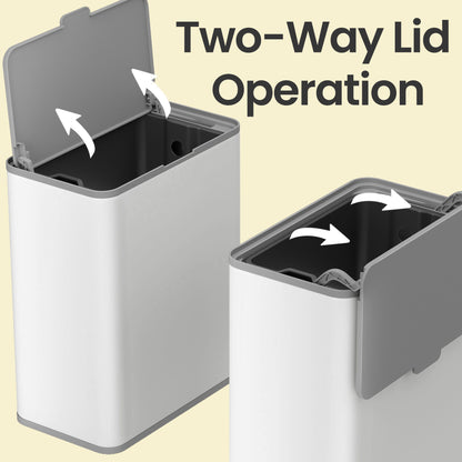 2.1-Gallon, 8 L Hanging Kitchen Trash Can with Lid, Cupboard Door Hanging or Wall-Mounted - image 23