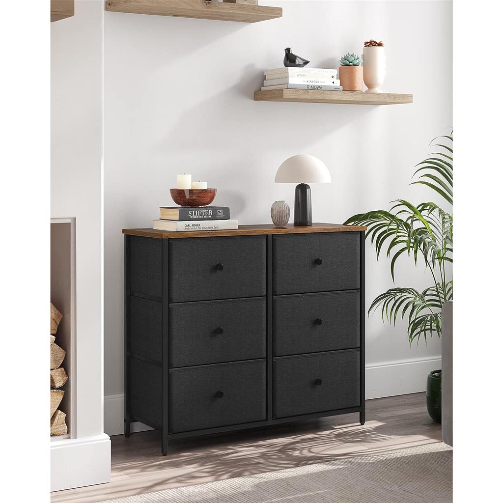 6 Drawer Chest with Metal Frame - image 4