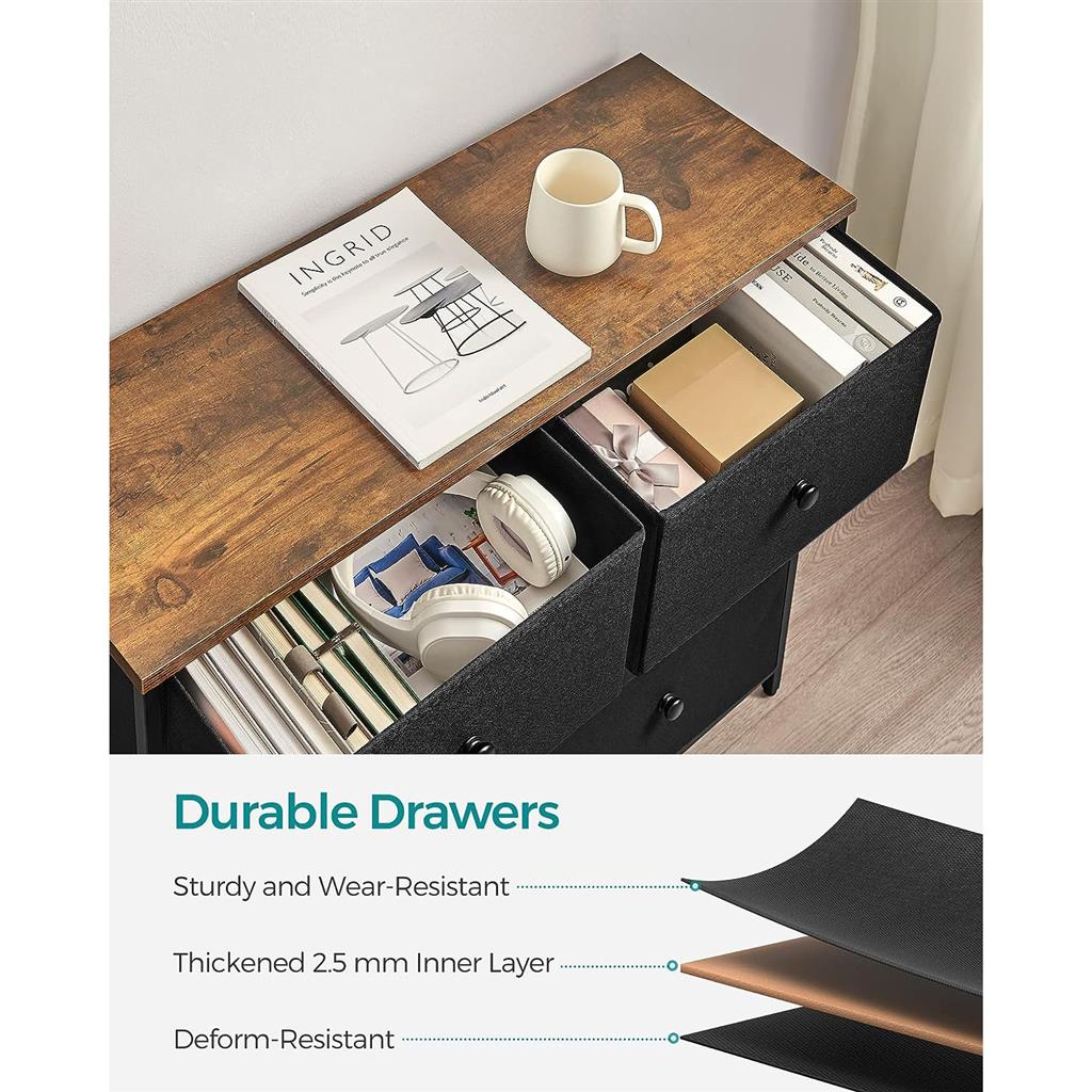 6 Drawer Chest with Metal Frame - image 7