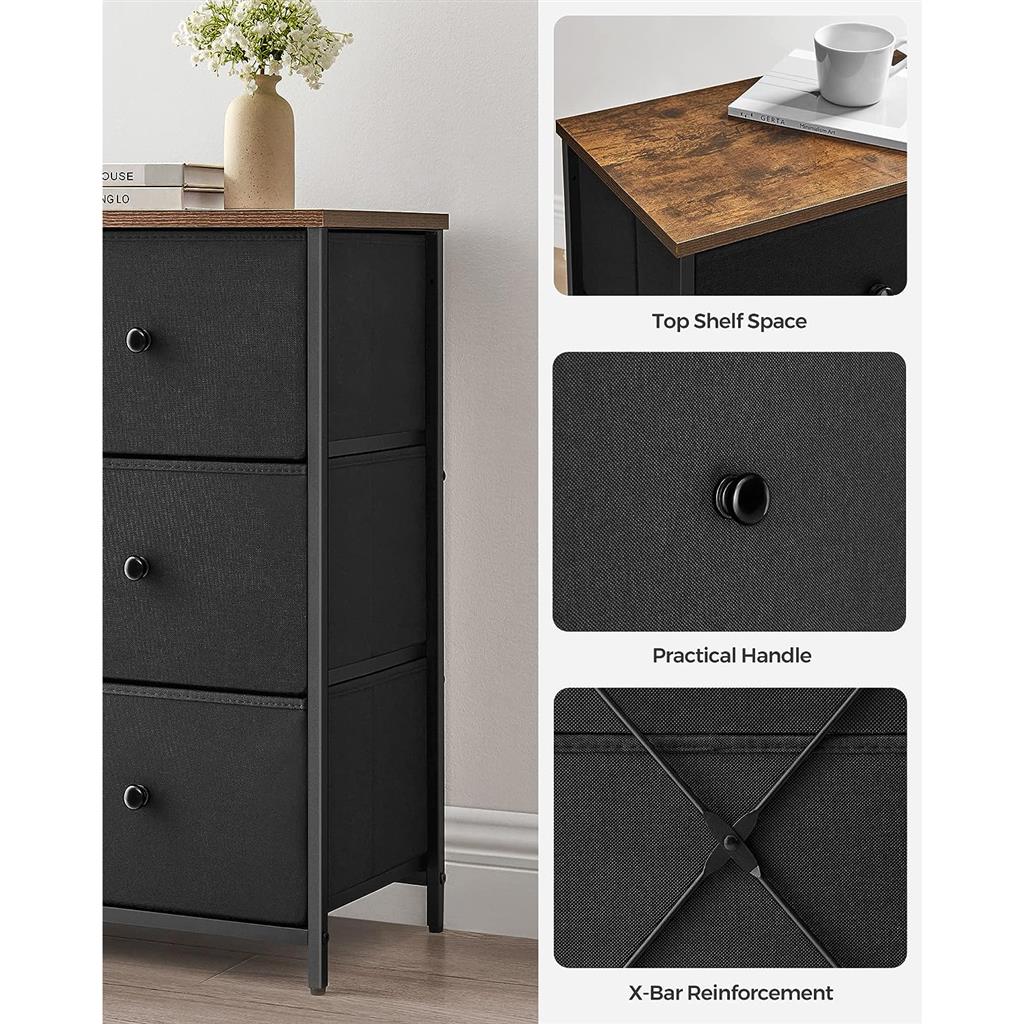 6 Drawer Chest with Metal Frame - image 8