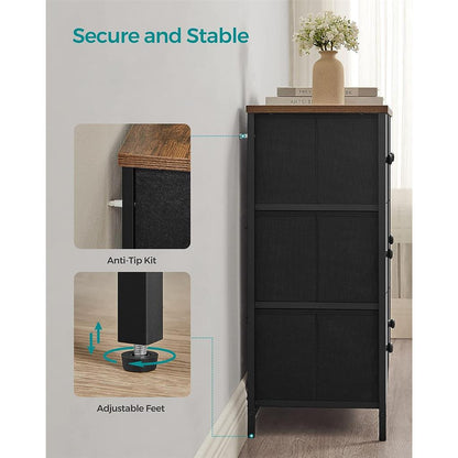 6 Drawer Chest with Metal Frame - image 9