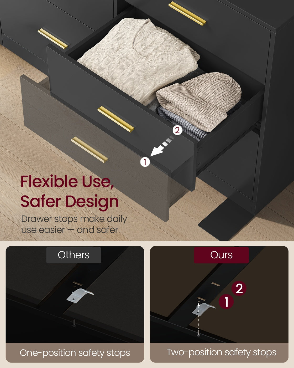 9 Drawer Dresser for Bedroom - image 11