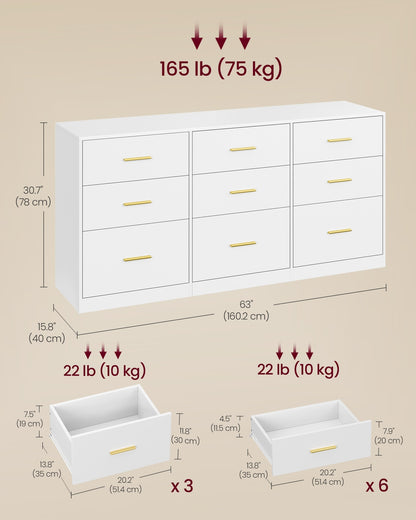 9 Drawer Dresser for Bedroom - image 6