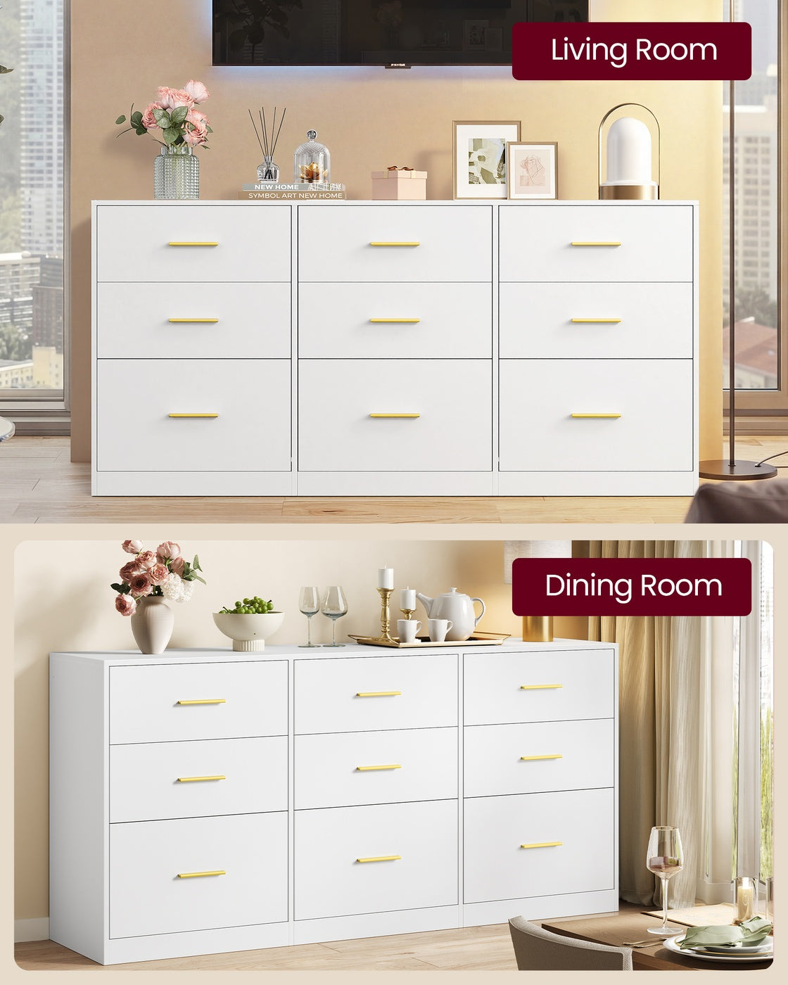 9 Drawer Dresser for Bedroom - image 7