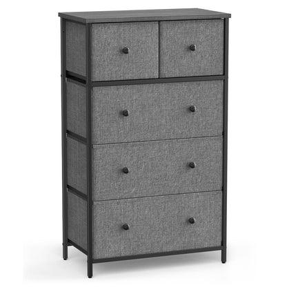 Fabric Chest of Drawers with Adjustable Feet - image 13