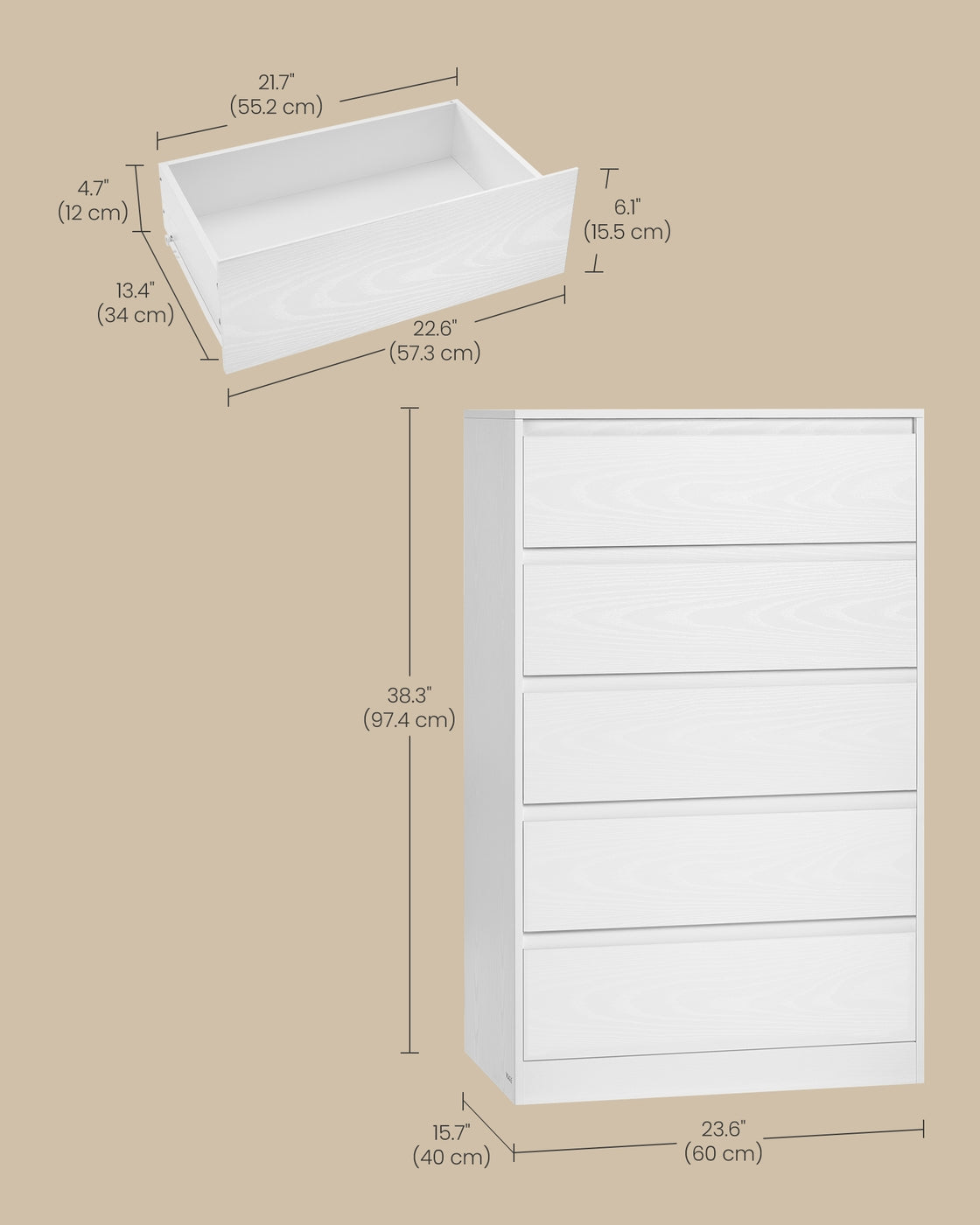 KAILYN Collection - Chest of drawers with four drawers - image 17