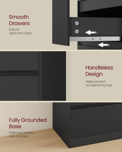 4-Drawer Dresser for Bedroom, Chest of Drawers