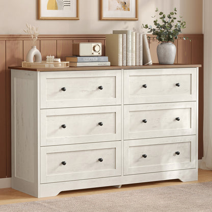 5-Drawer Dresser, Engineered Wood, 31.5"x15.7"x47.4", Taupe Brown/Honey Brown - image 29