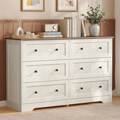 5-Drawer Dresser, Engineered Wood, 31.5"x15.7"x47.4", Taupe Brown/Honey Brown - image 40