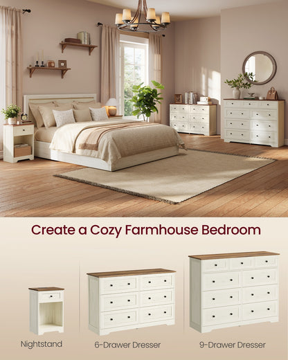 5-Drawer Dresser, Engineered Wood, 31.5"x15.7"x47.4", Taupe Brown/Honey Brown - image 35