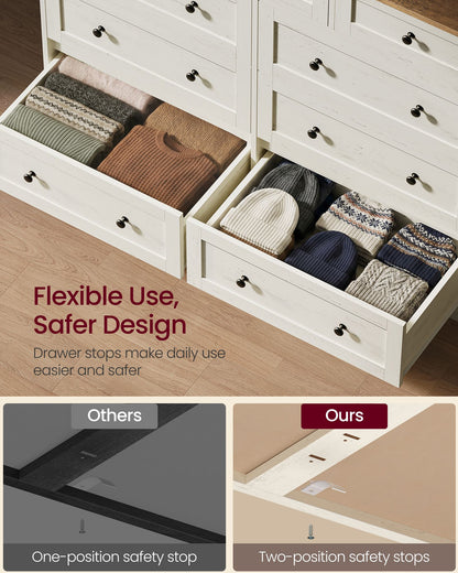 5-Drawer Dresser, Engineered Wood, 31.5"x15.7"x47.4", Taupe Brown/Honey Brown - image 18