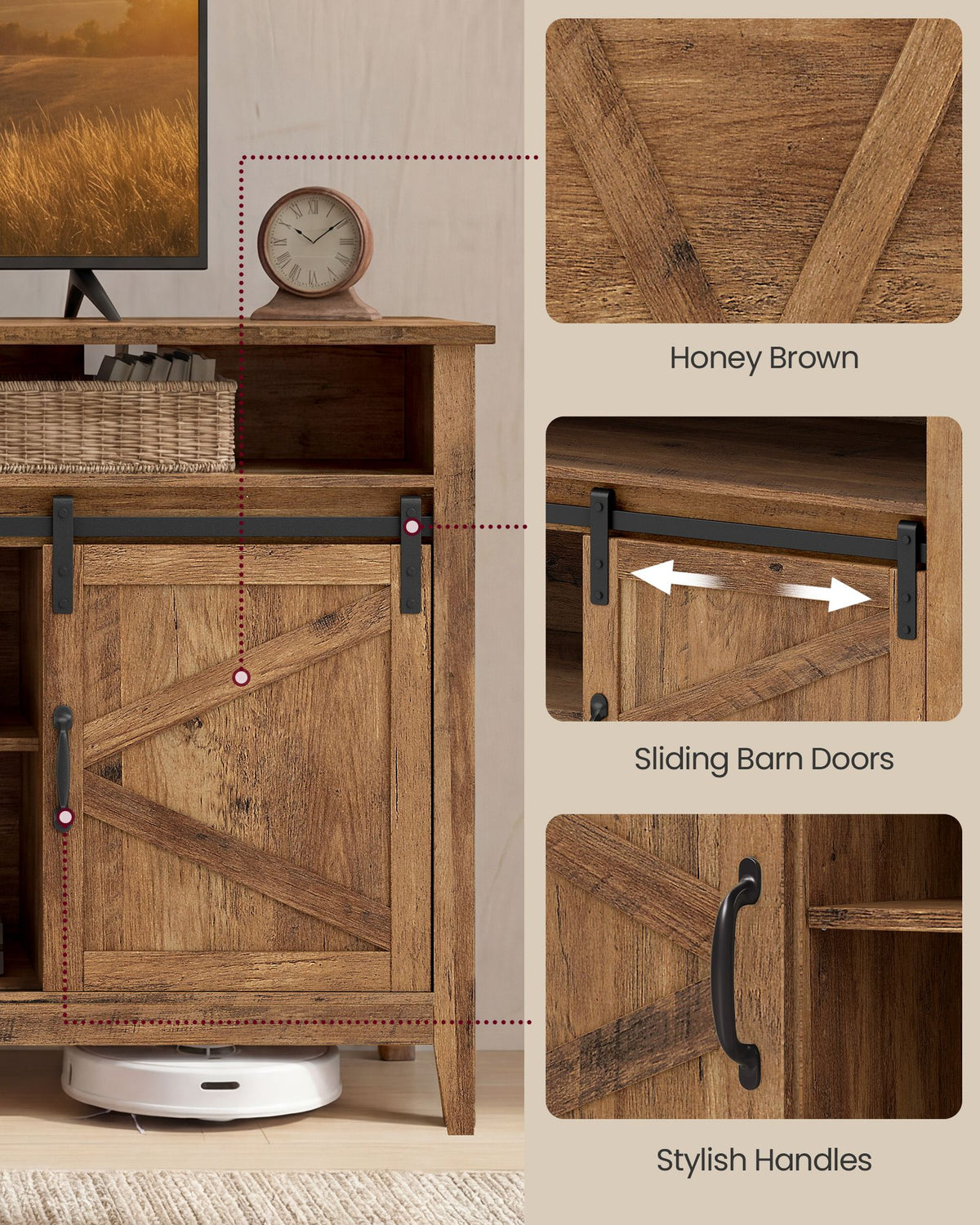 Tall Farmhouse TV Stand