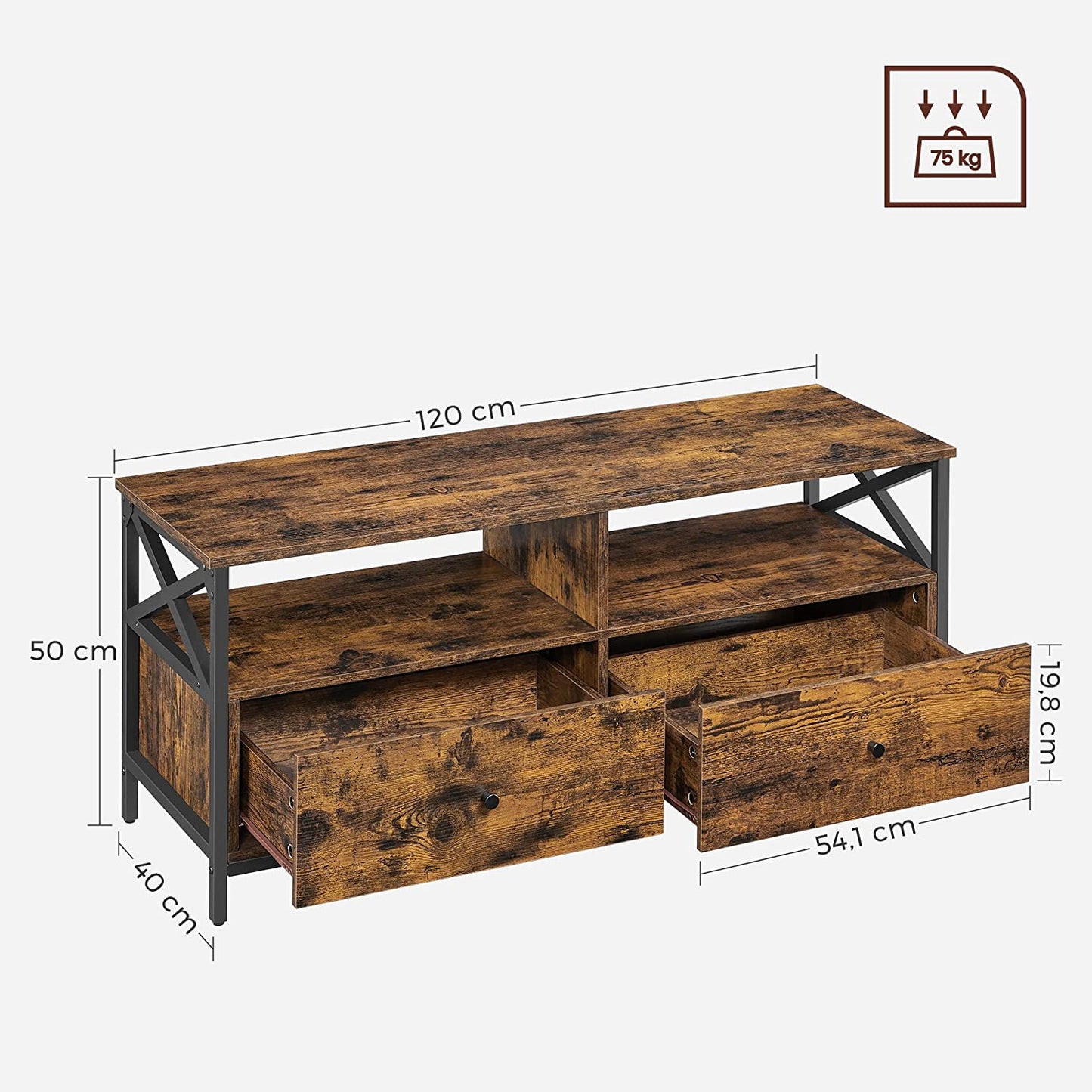 TV Stand with 2 Drawers - image 5