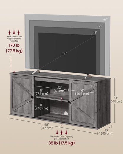 Farmhouse TV Stand for TVs up to 65 Inches - image 4