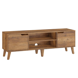 TV Stand for 65-Inch TVs, Entertainment Center with Adjustable Shelf, 58-Inch Long Media Console Table