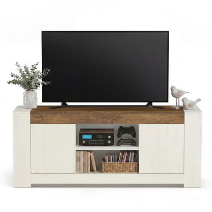 TV Stand, Farmhouse Entertainment Center with Storage Cabinets, Media Console Table for Living Room - image 22