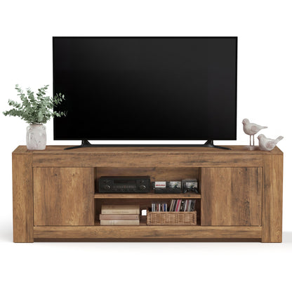 TV Stand, Farmhouse Entertainment Center with Storage Cabinets, Media Console Table for Living Room - image 9