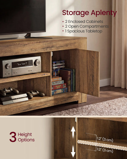 TV Stand, Farmhouse Entertainment Center with Storage Cabinets, Media Console Table for Living Room - image 12
