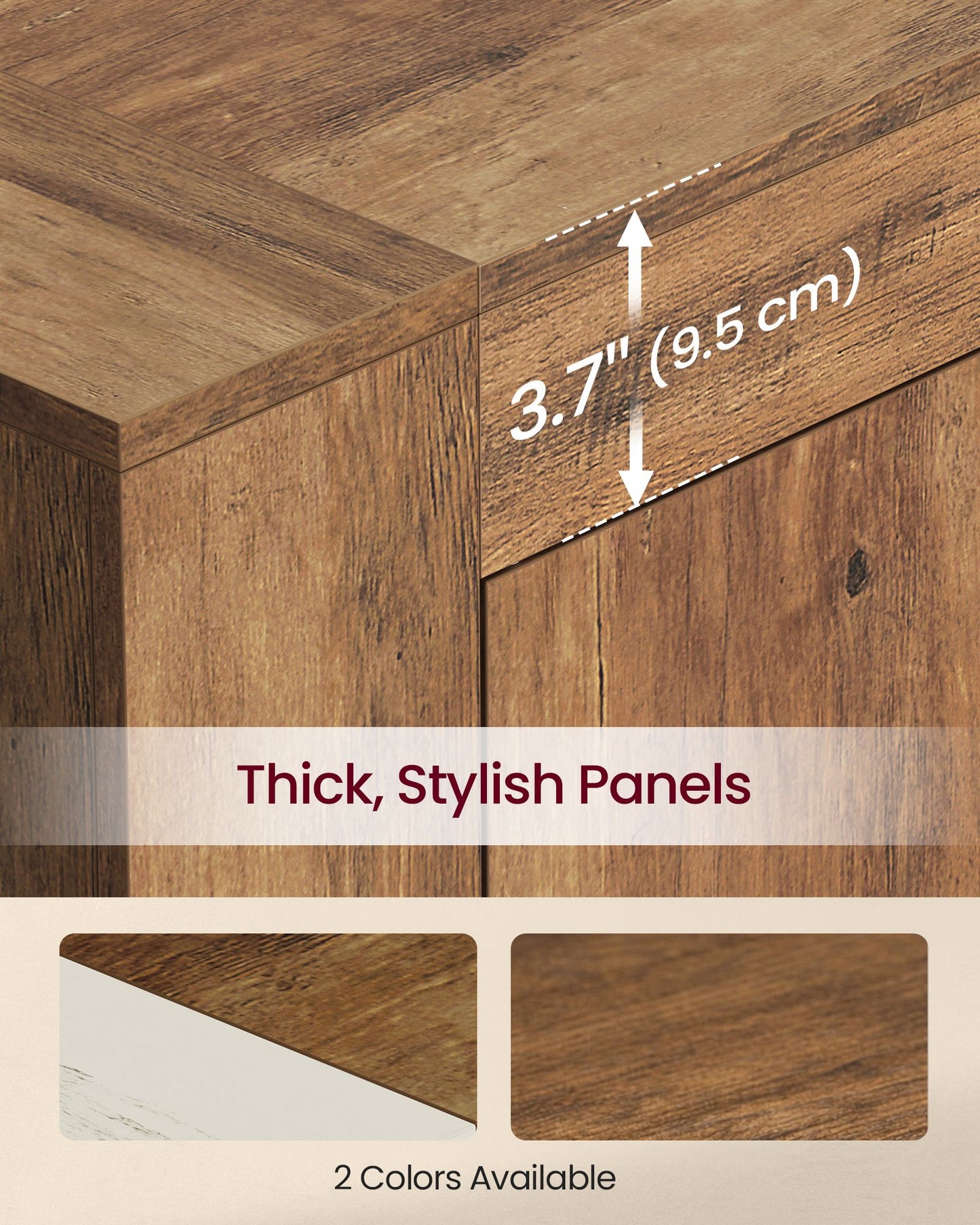 TV Stand, Farmhouse Entertainment Center with Storage Cabinets, Media Console Table for Living Room - image 13