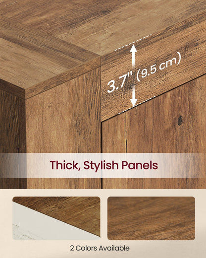 TV Stand, Farmhouse Entertainment Center with Storage Cabinets, Media Console Table for Living Room - image 13