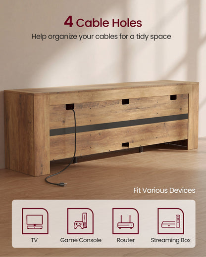 TV Stand, Farmhouse Entertainment Center with Storage Cabinets, Media Console Table for Living Room - image 15
