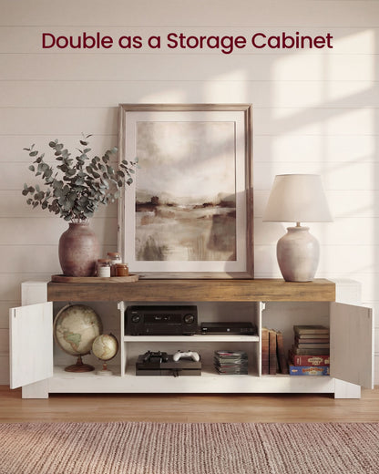 TV Stand, Farmhouse Entertainment Center with Storage Cabinets, Media Console Table for Living Room - image 17