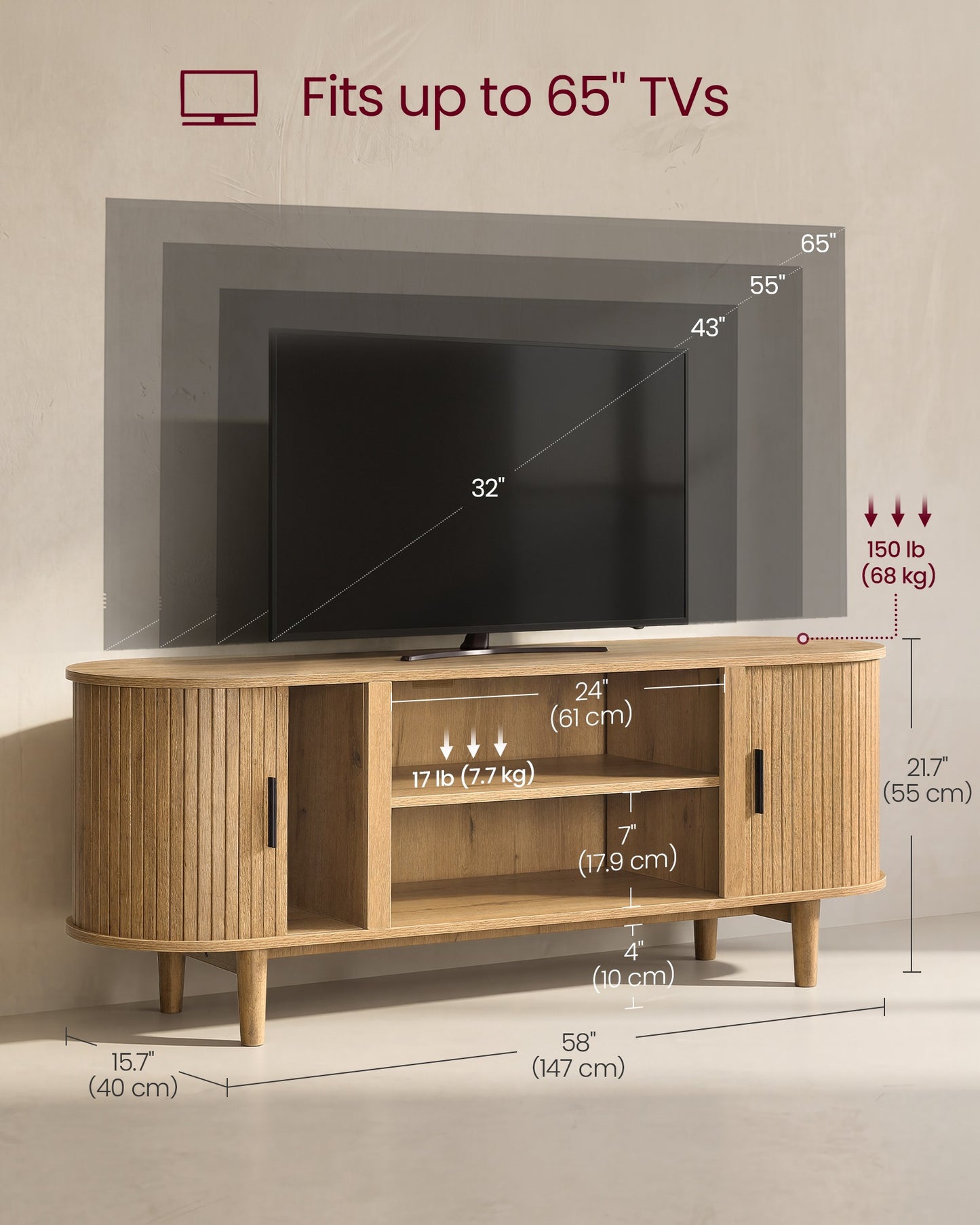 TV Stand for 65-Inch TVs - image 12
