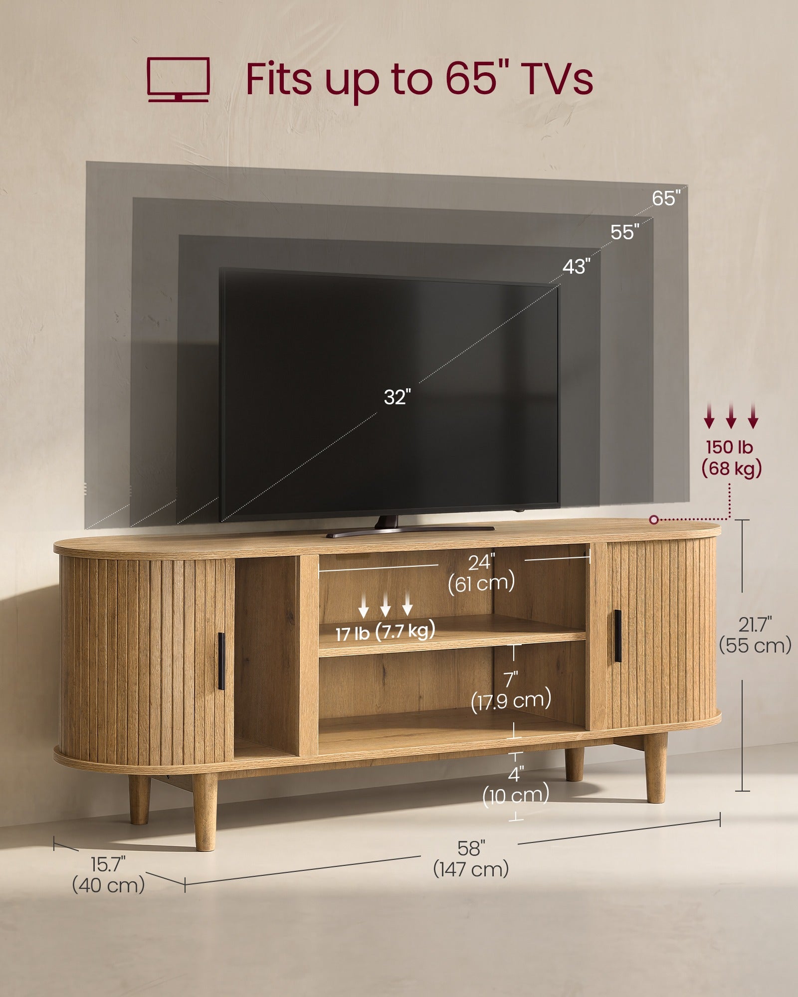 TV Stand for 65-Inch TVs - image 12