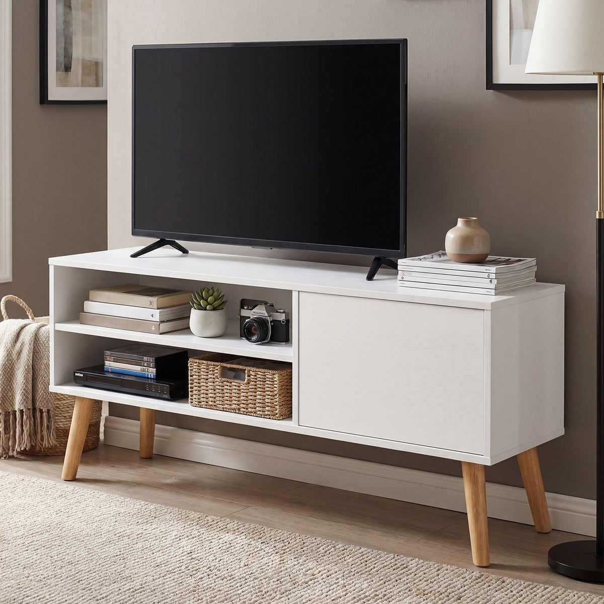 TV Stand Cabinet, for TVs up to 55 Inches