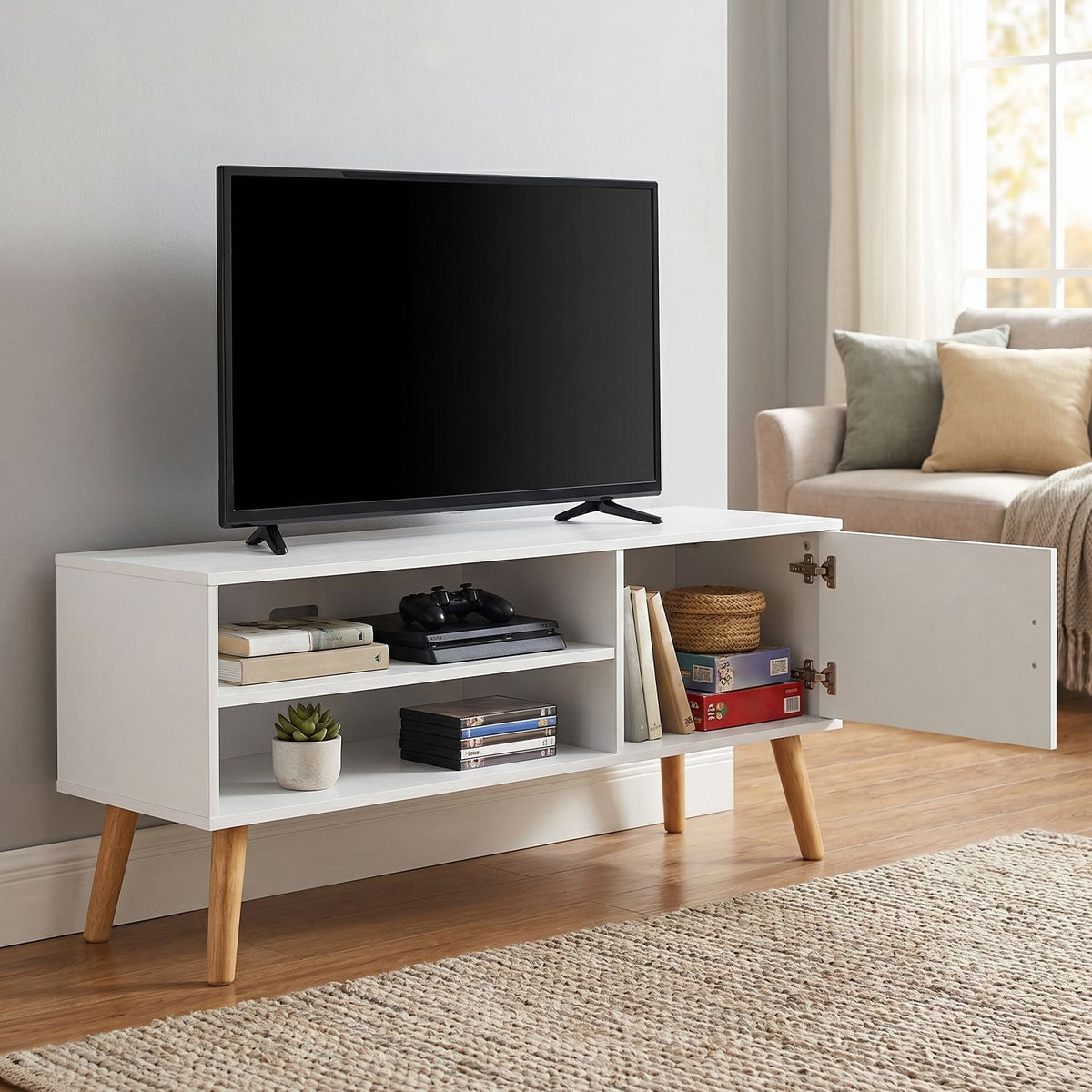 TV Stand Cabinet, for TVs up to 55 Inches