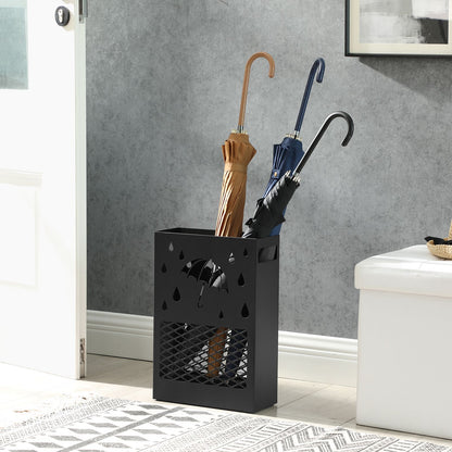 Porta Ombrelli in Metallo Rettangolare Design Ritagliato