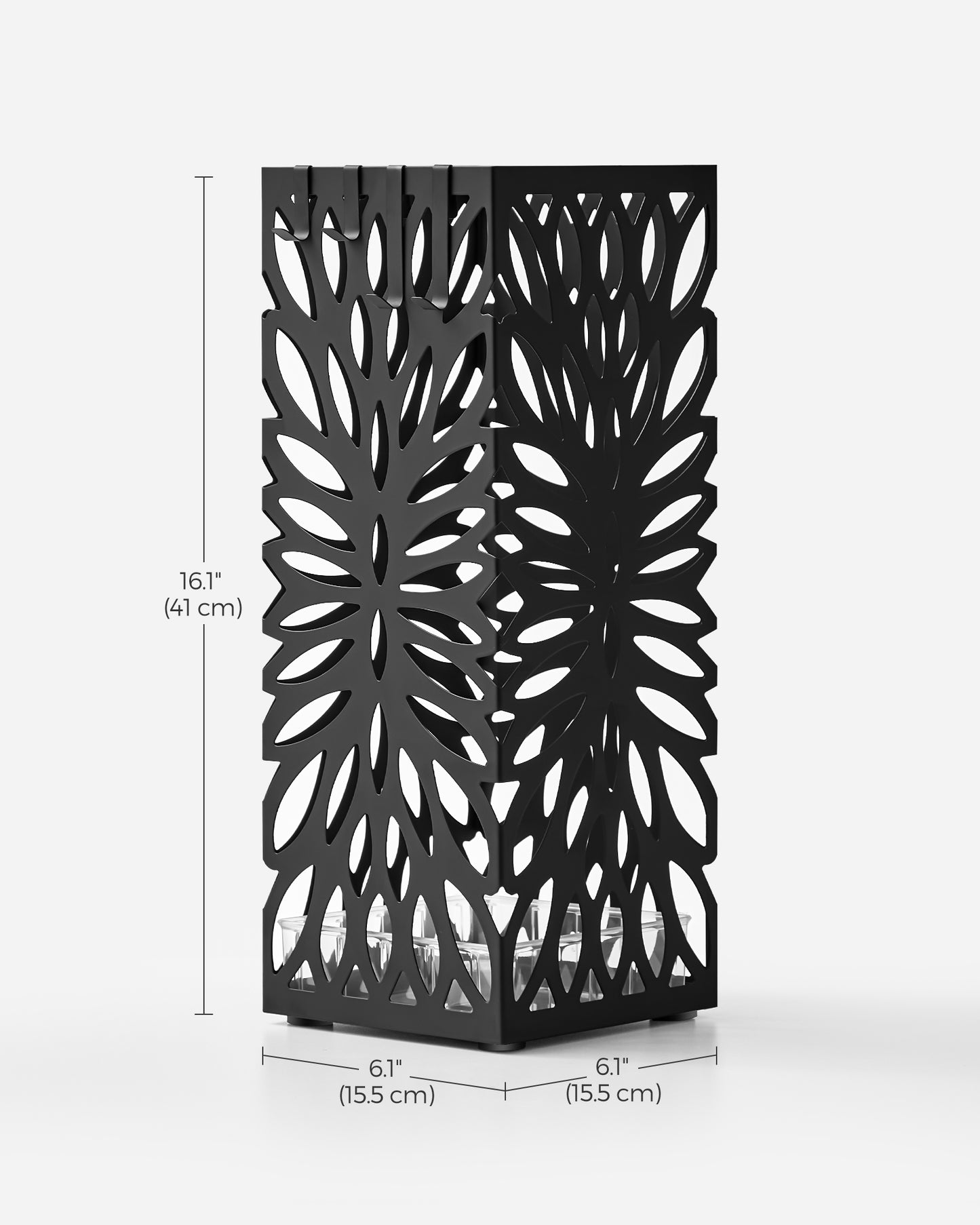 Steel Square Umbrella Stand Freestanding, for Canes Walking Sticks