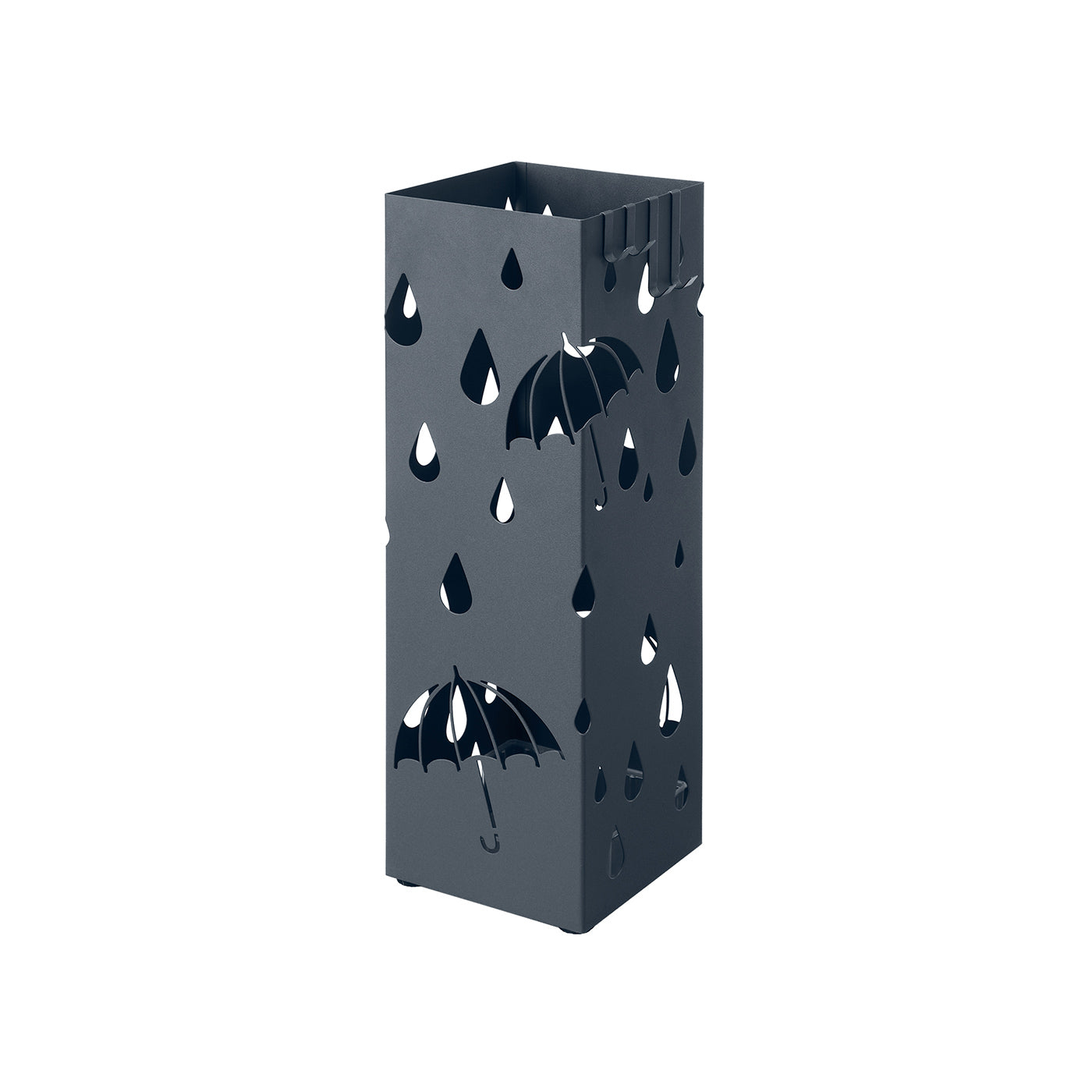 Grey Umbrella Stand Holder with Hooks - image 2