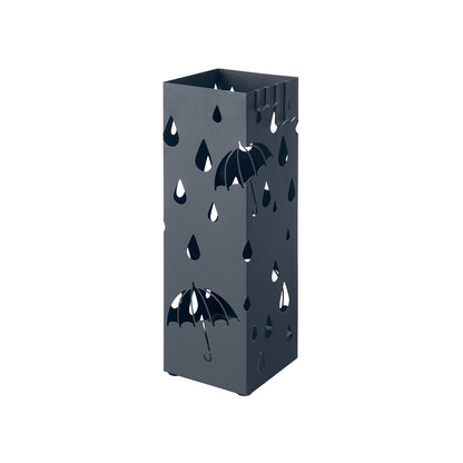 Grey Umbrella Stand Holder with Hooks - image 2