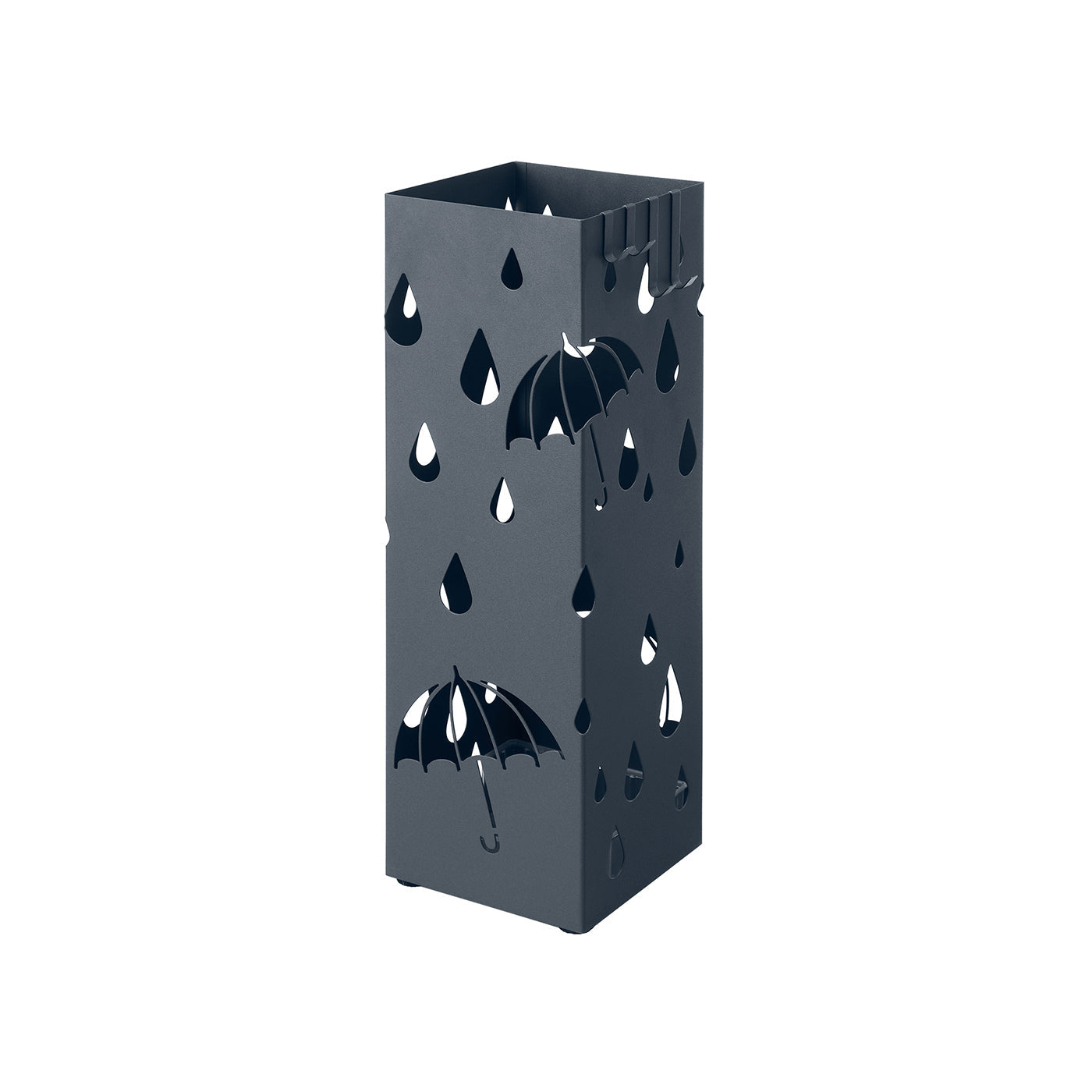 Grey Umbrella Stand Holder with Hooks - image 1