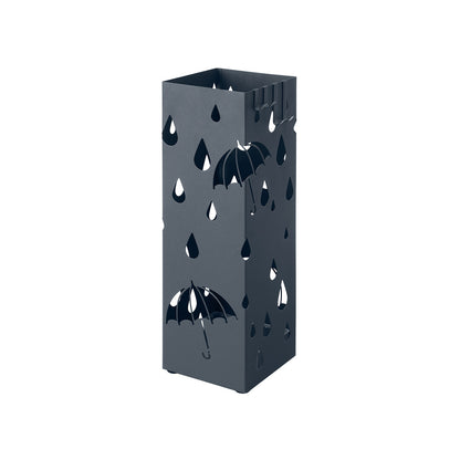 Grey Umbrella Stand Holder with Hooks - image 1