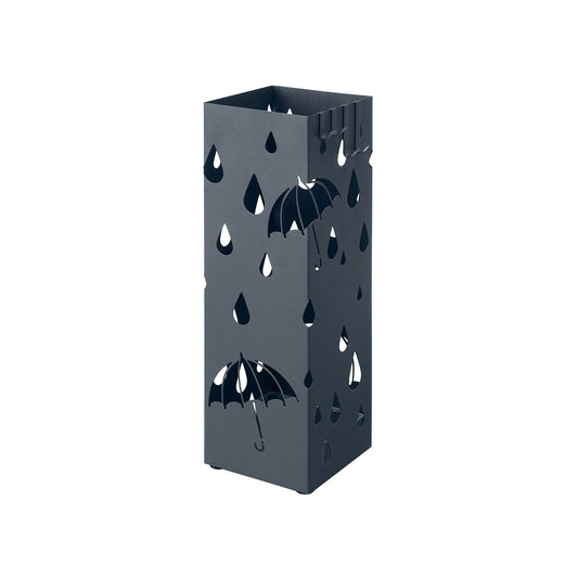 Grey Umbrella Stand Holder with Hooks - image 1