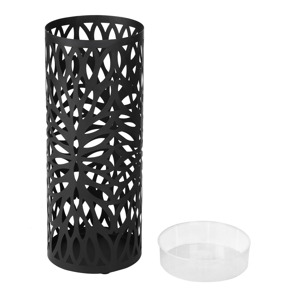Umbrella Stand Rack Free Standing for Canes Walking Sticks 2 Hooks Black