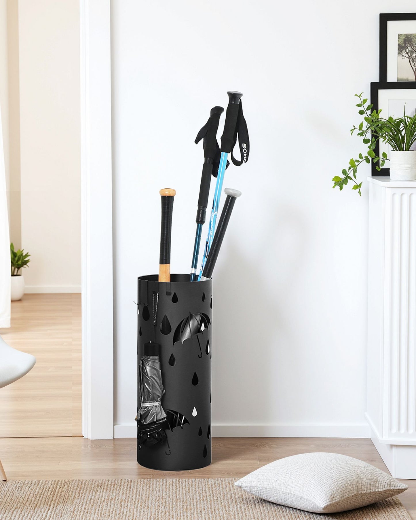 Umbrella Stand, Metal Umbrella Holder for Entryway