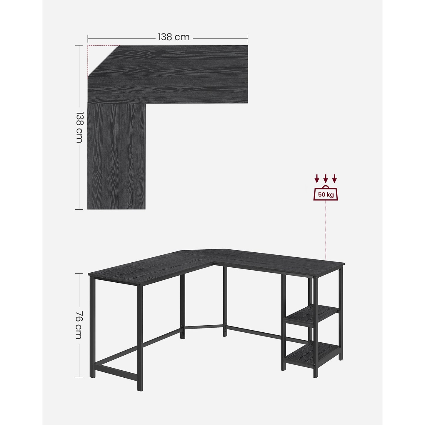 L-Shaped Computer Desk - image 25