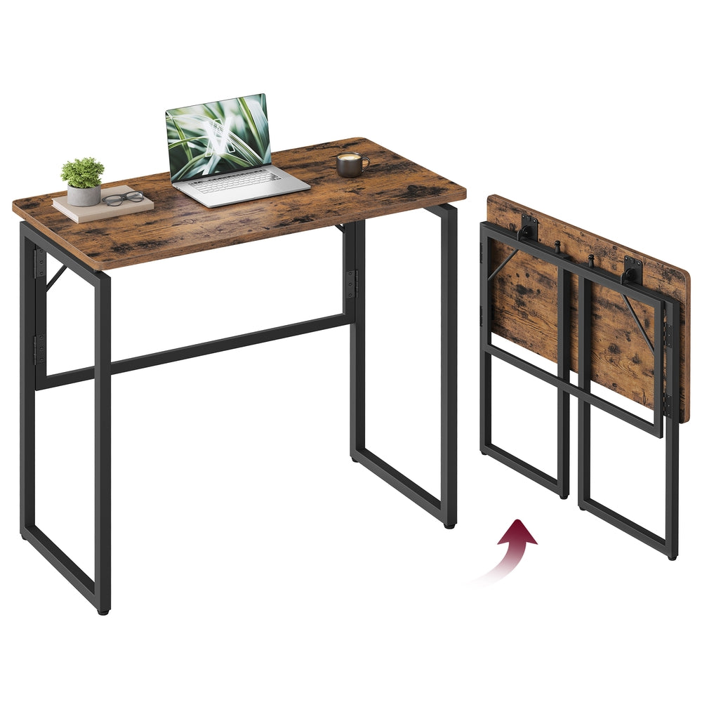 One-Piece foldable computer desk with rounded edges - image 1