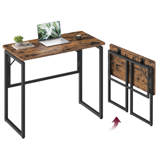 One-Piece foldable computer desk with rounded edges - image 1