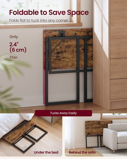 One-Piece foldable computer desk with rounded edges - image 3