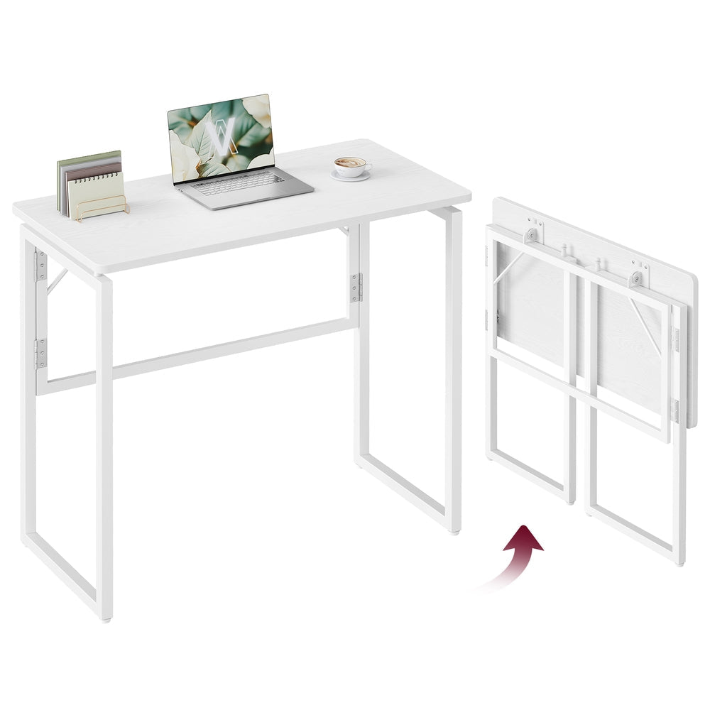 One-Piece foldable computer desk with rounded edges - image 30