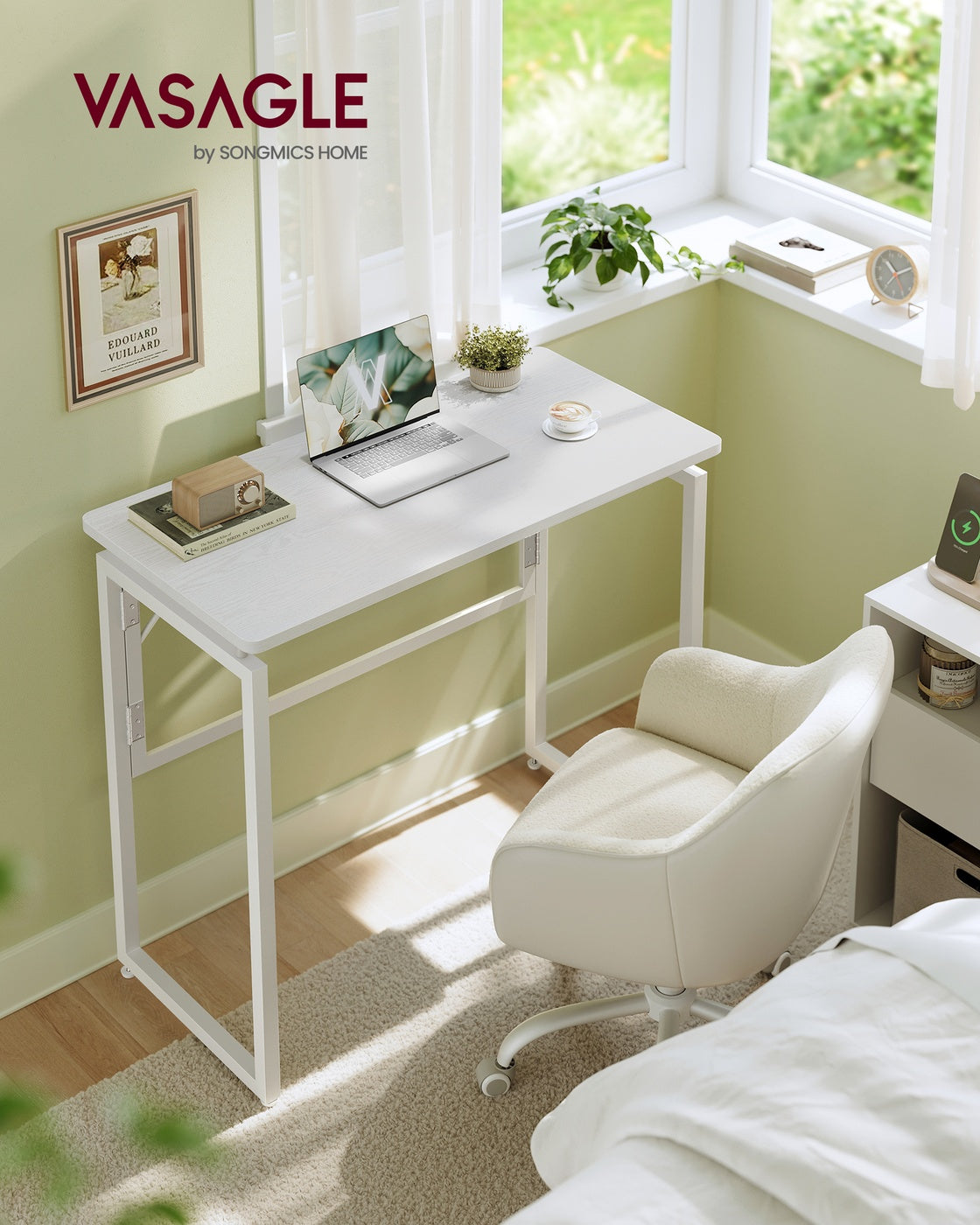 One-Piece foldable computer desk with rounded edges - image 9