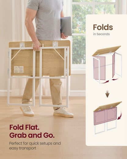 One-Piece foldable computer desk with rounded edges - image 18