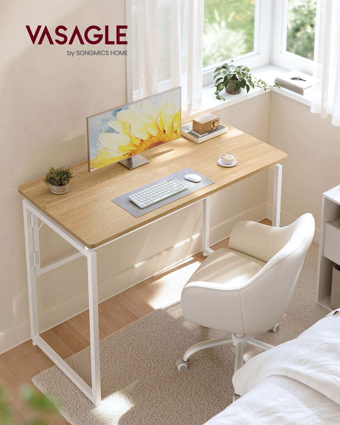 One-Piece foldable computer desk with rounded edges - image 23