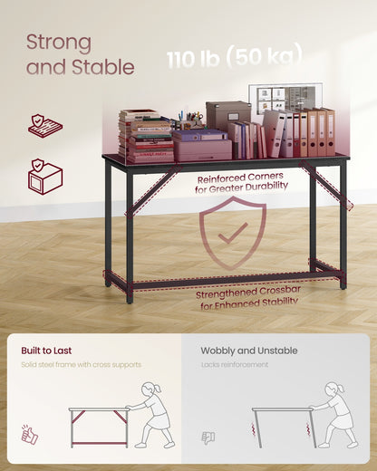 Steel frame computer desk for study or home office - image 4