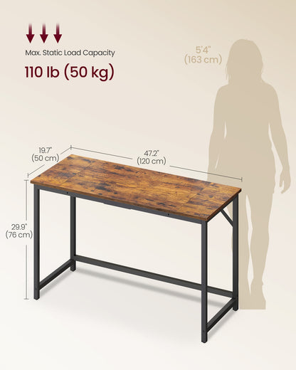 Steel frame computer desk for study or home office - image 11